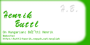henrik buttl business card